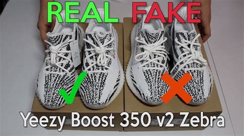 yeezy zebras vs real